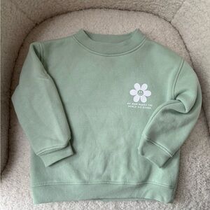 Brunette The Label “World Go Round” Crew Neck Sweatshirt, 6-12 months